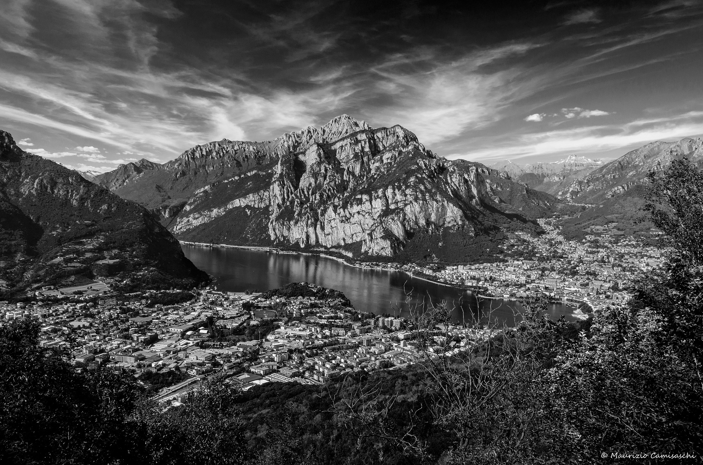 The end of Lake Lecco...