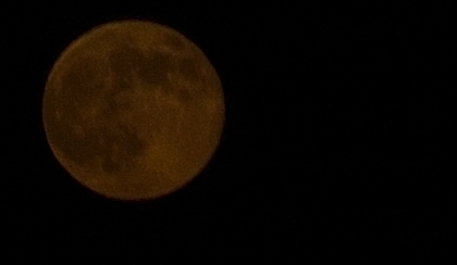 moon appears orange...