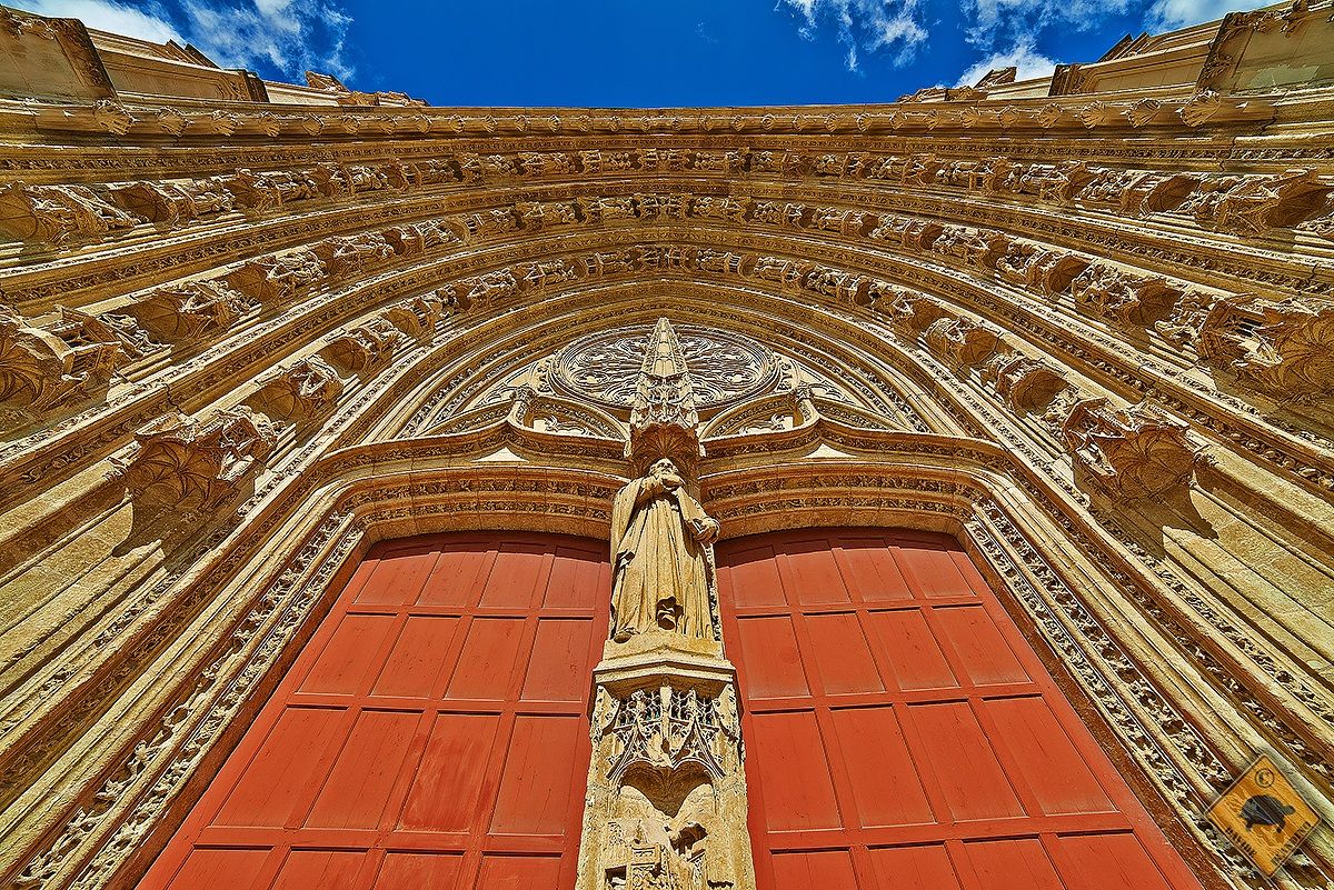 Main door cathedral of Nantes...