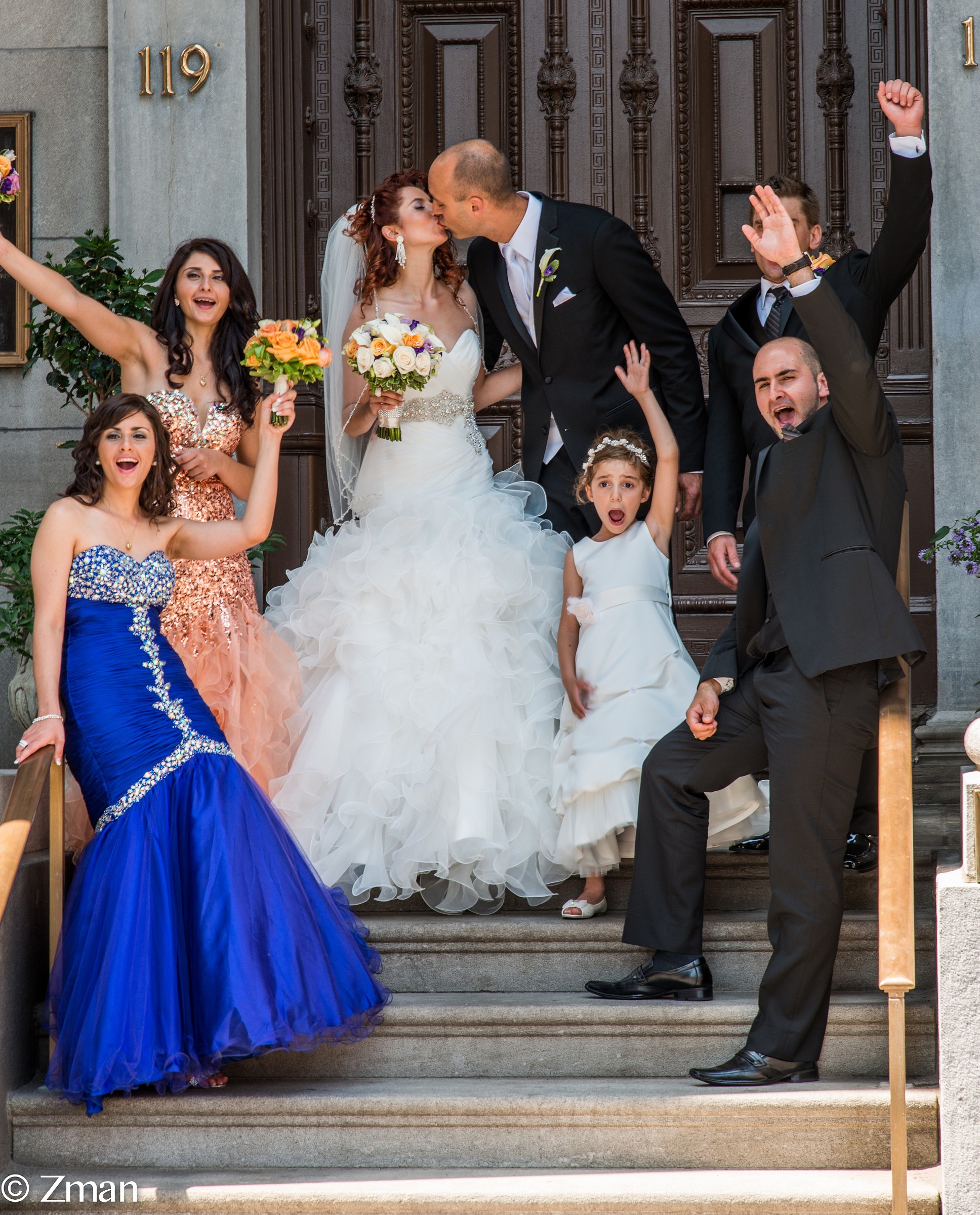 Un matrimonio su scale del Duomo...