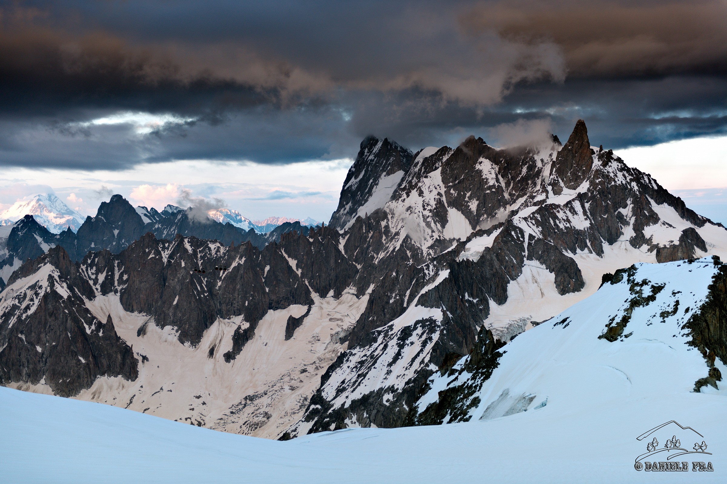 Giant's Tooth and the Grandes Jorasses...