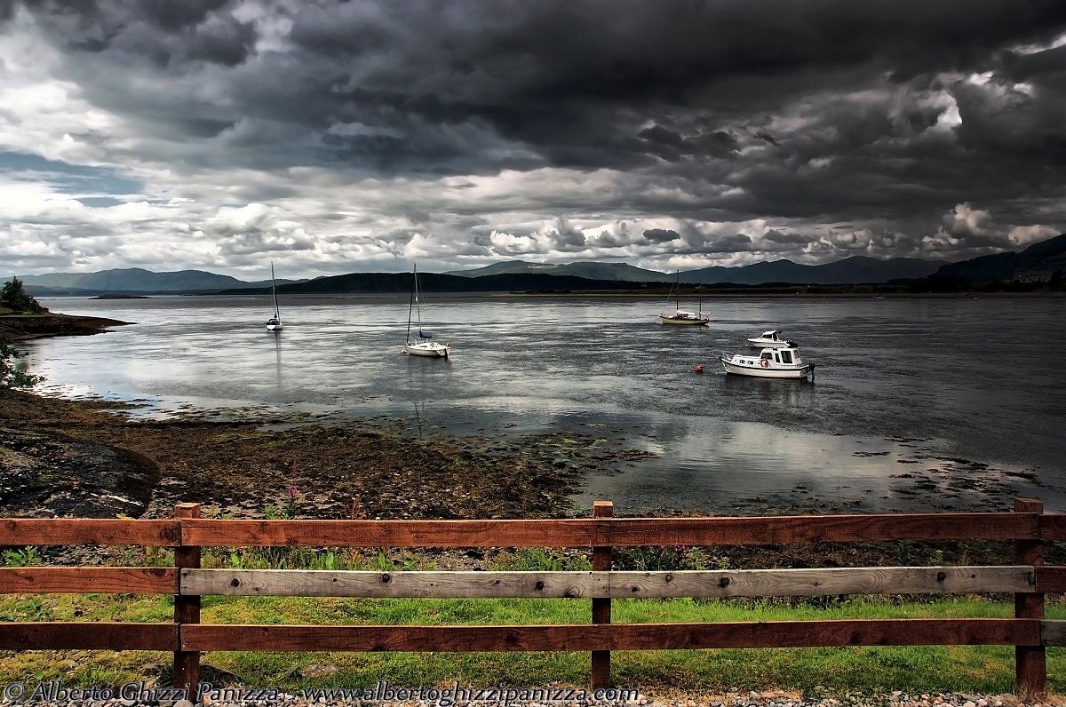 Storm over the lake...