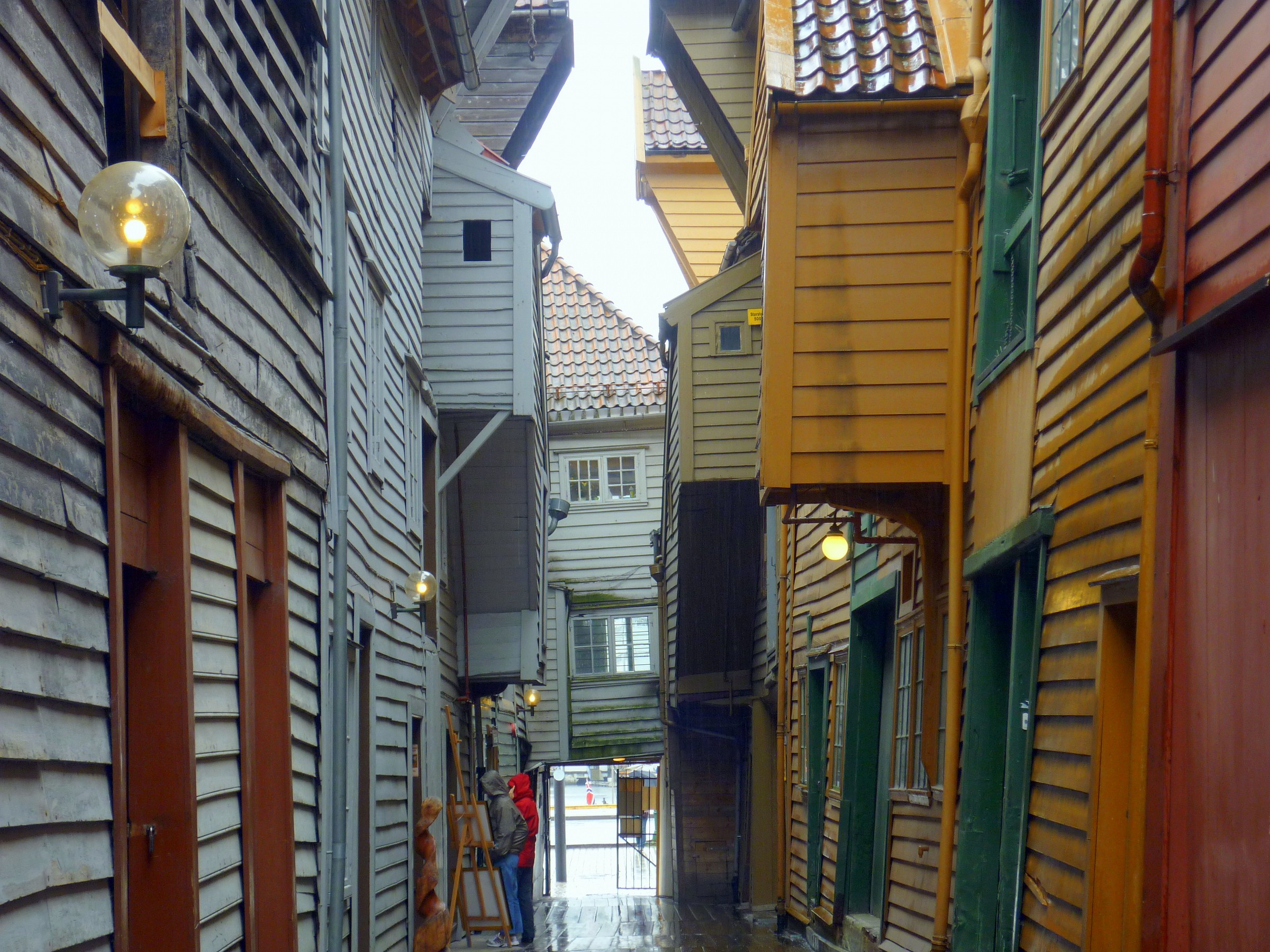 Among the narrow streets of Bergen...