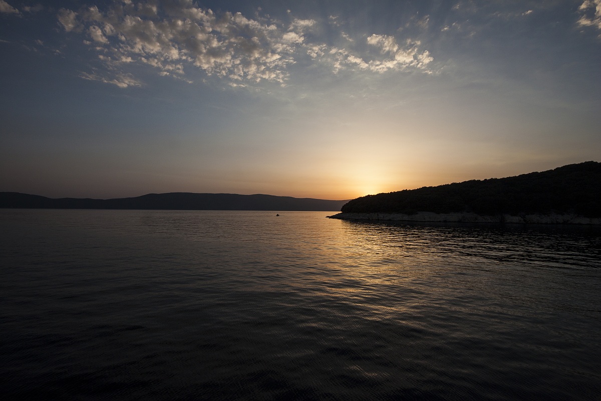 Tramonto a Valbiska, Isola di Krk...