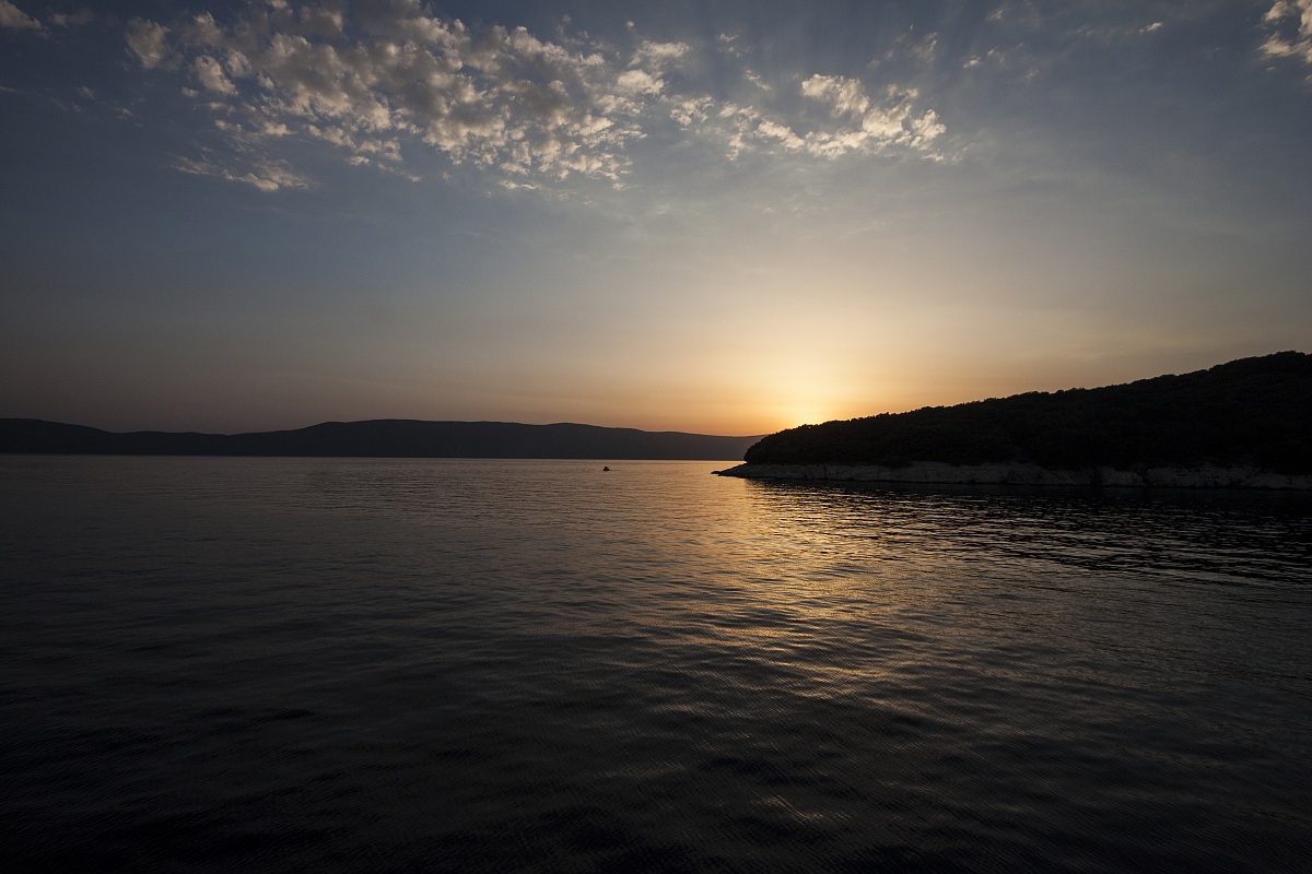 Sunset at Valbiska, Island of Krk...