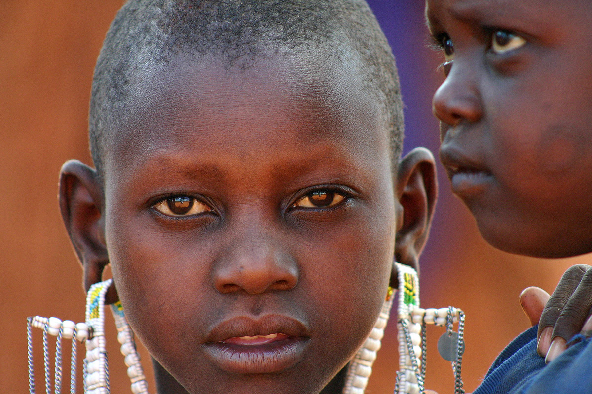 Masai children...