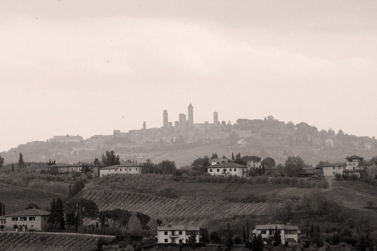 Behind the hills...
