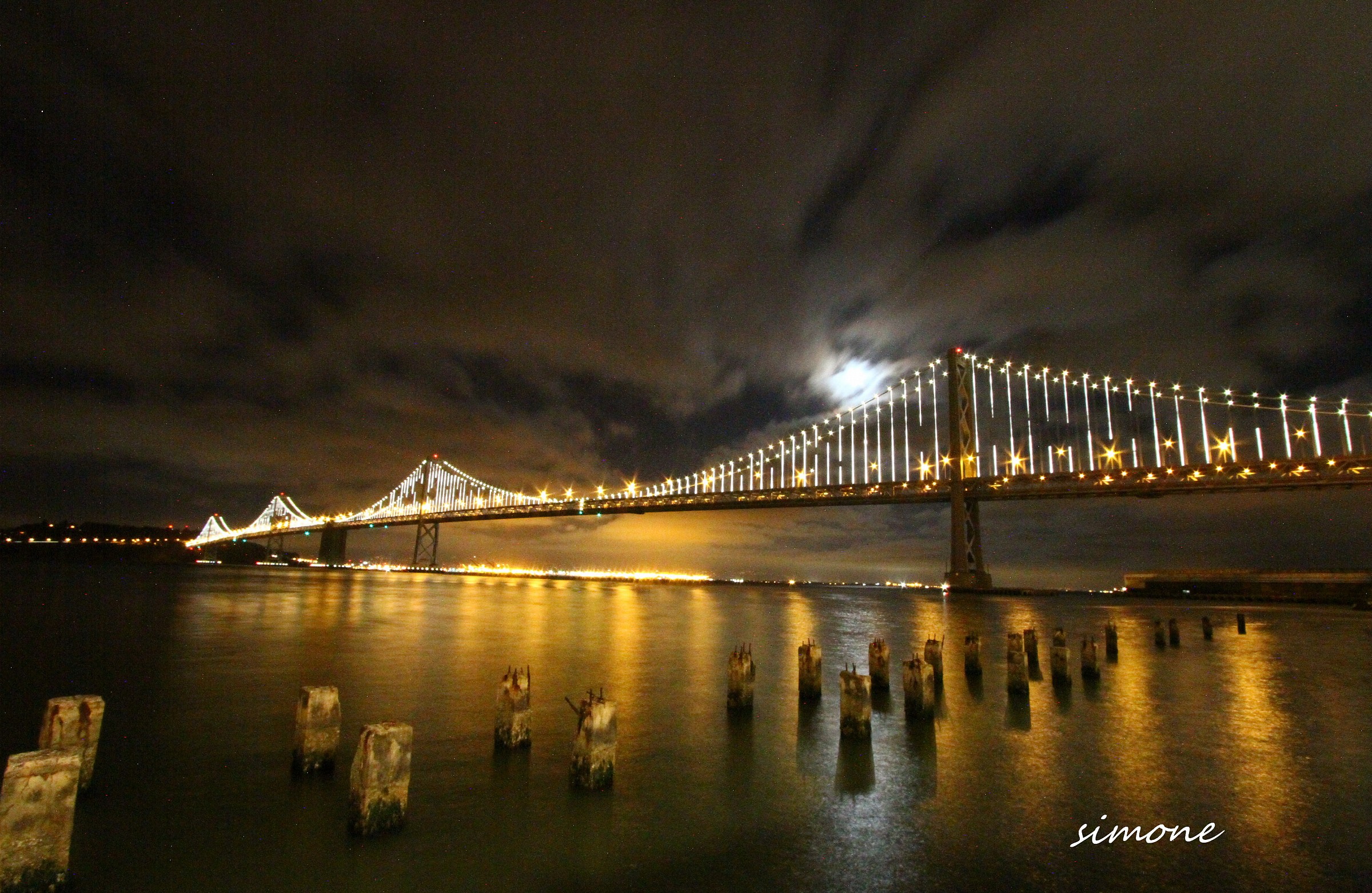 Bay Bridge by night...