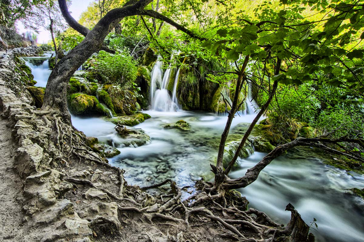 Falls Plitvice Lakes National Park...