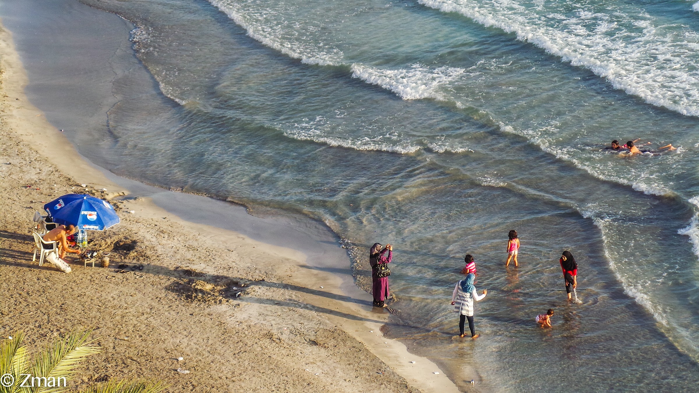 Spiaggia pubblica di Tyr nel sud del Libano...