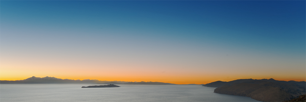 Sunrise on the Titicaca from the Island of the Sun...