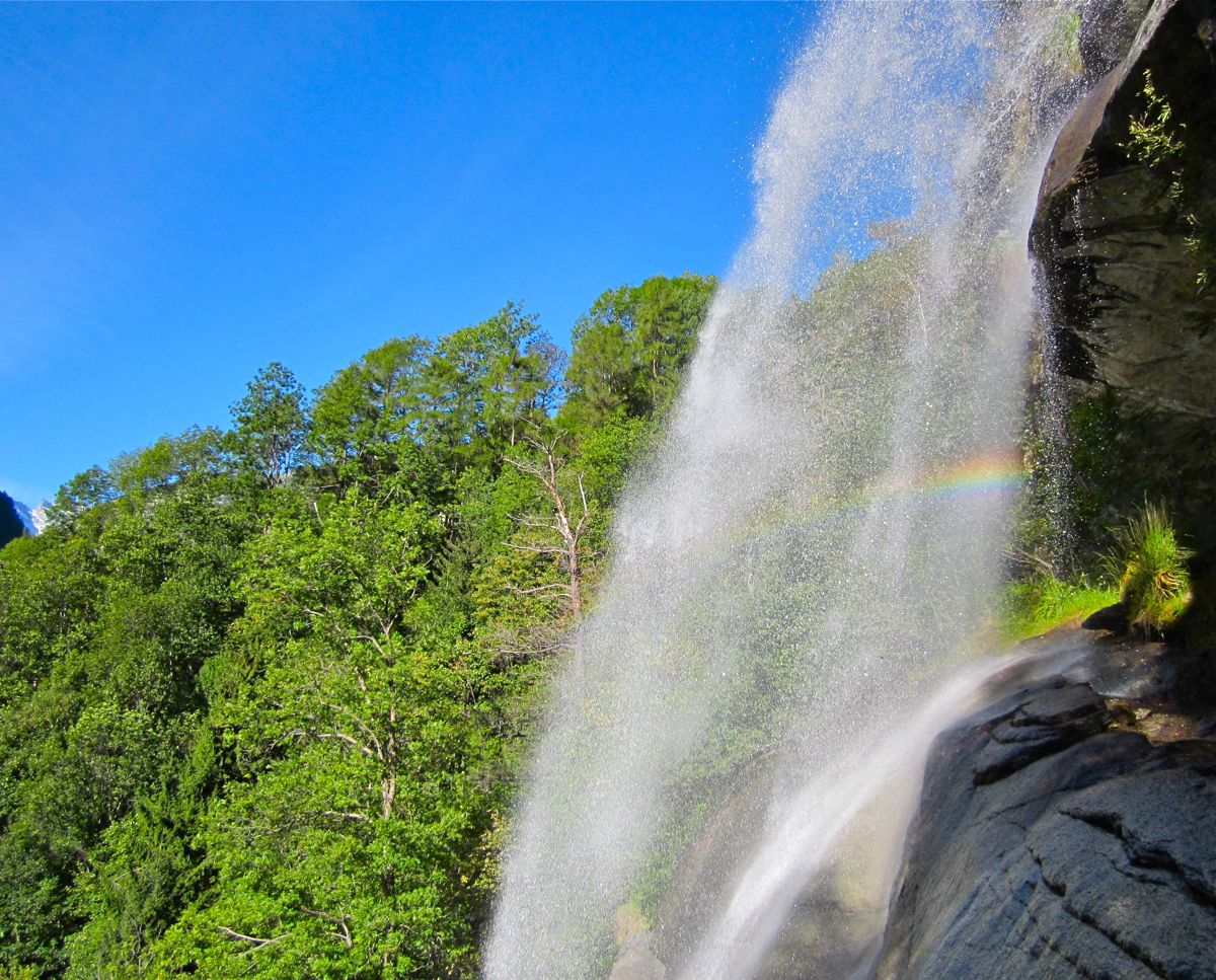 Waterfall Noasca (Gran Paradiso National Park)...