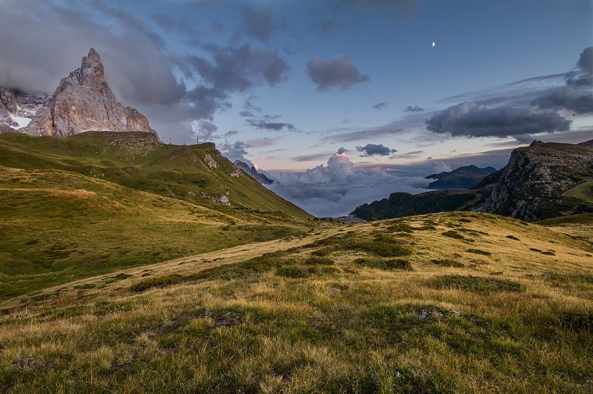 Passo Rolle at dusk...
