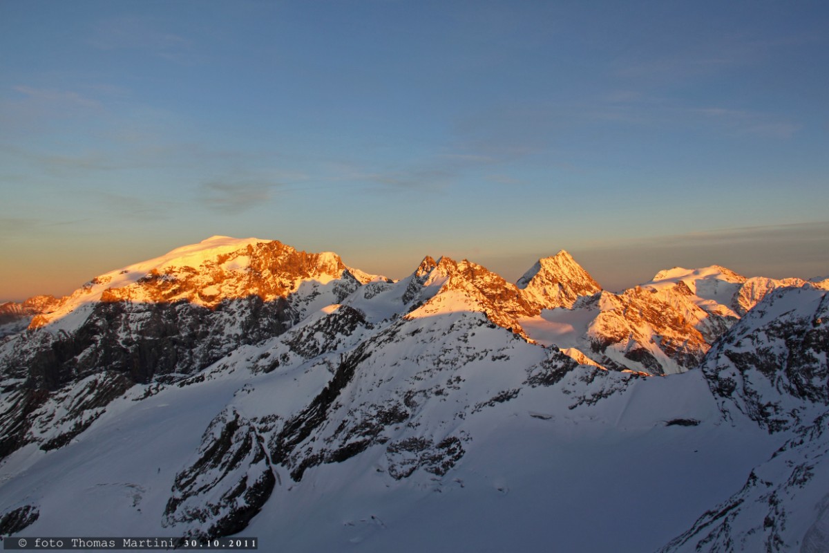 Tramonto su Ortles e Cevedale...