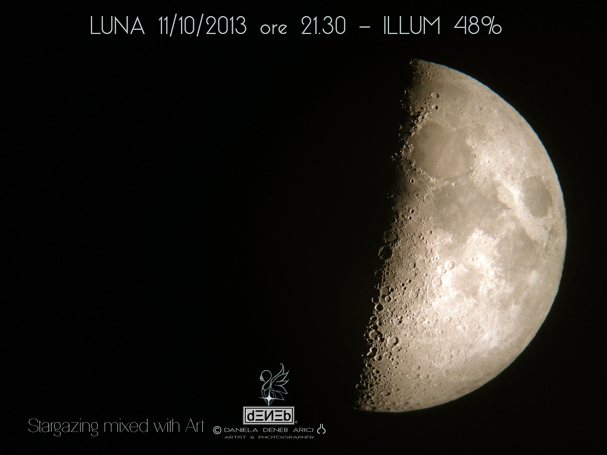 Moon illum 48% - 11/10/2013...