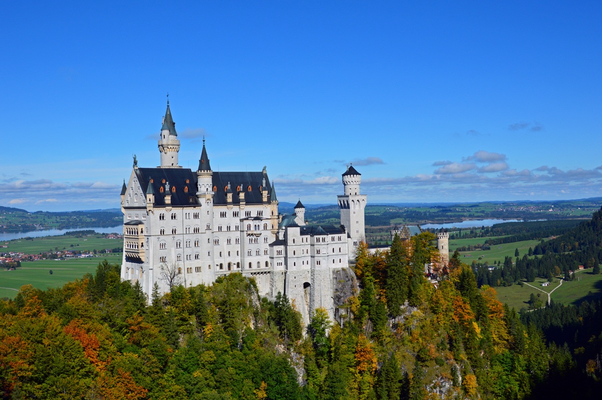 Il castello di Neuschwanstein...