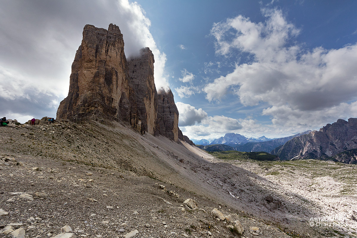 From the saddle Lavaredo...