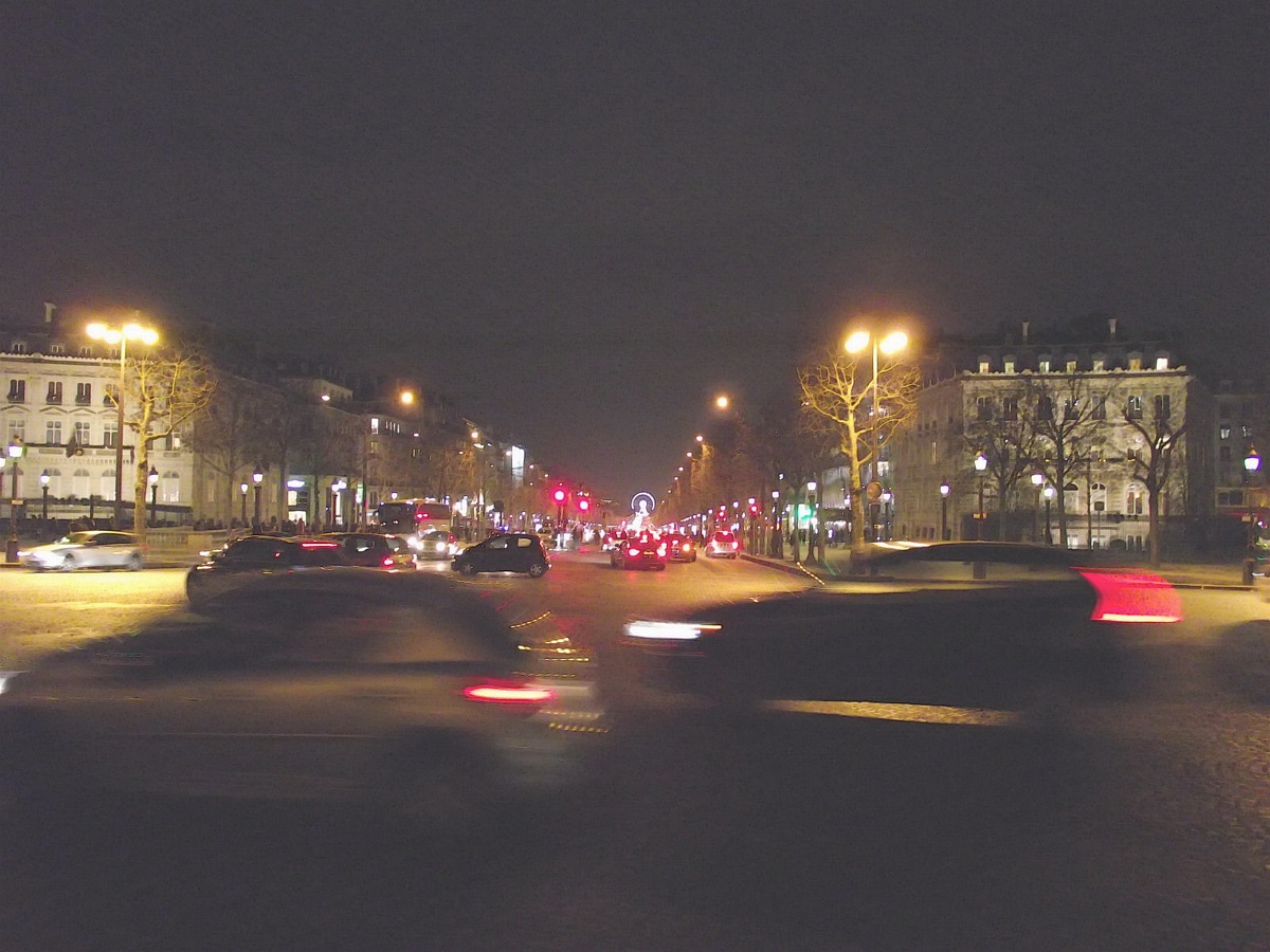 Evening at the Champs Elysées...