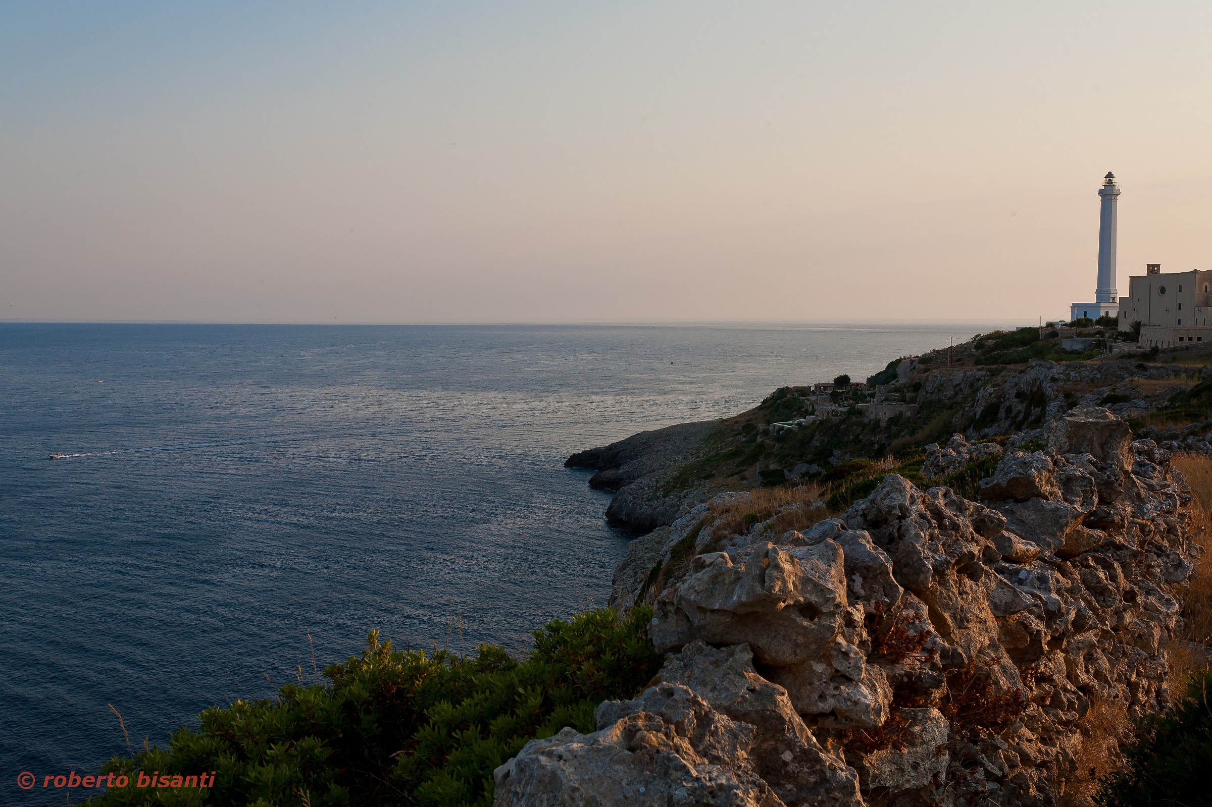 view of lighthouse from the Adriatic coast...