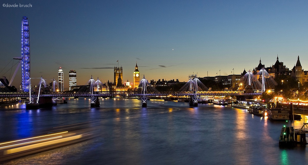 Big Ben & London Eye by night...