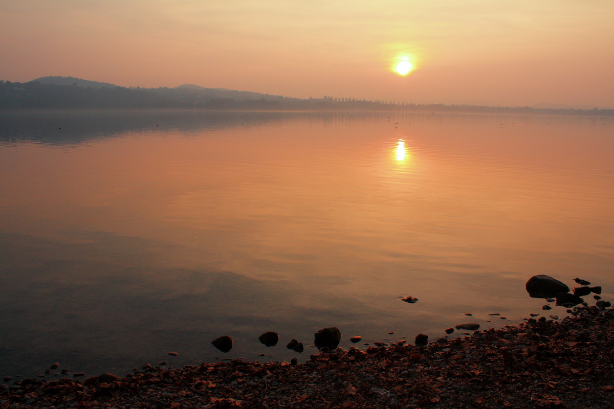 Lake Varese, sunset...