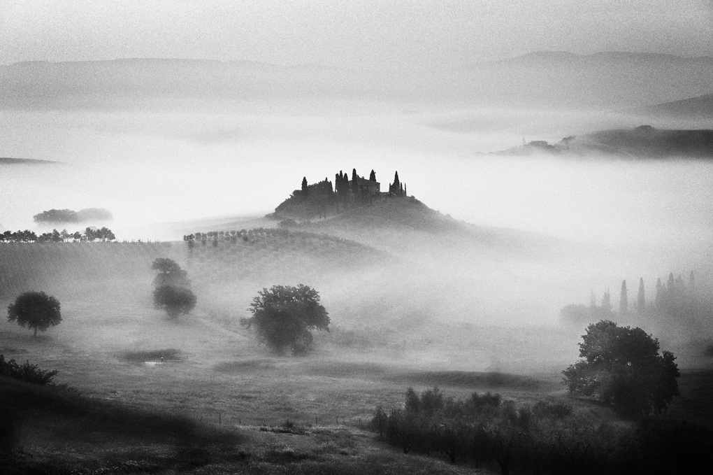 Val d'Orcia b & w...