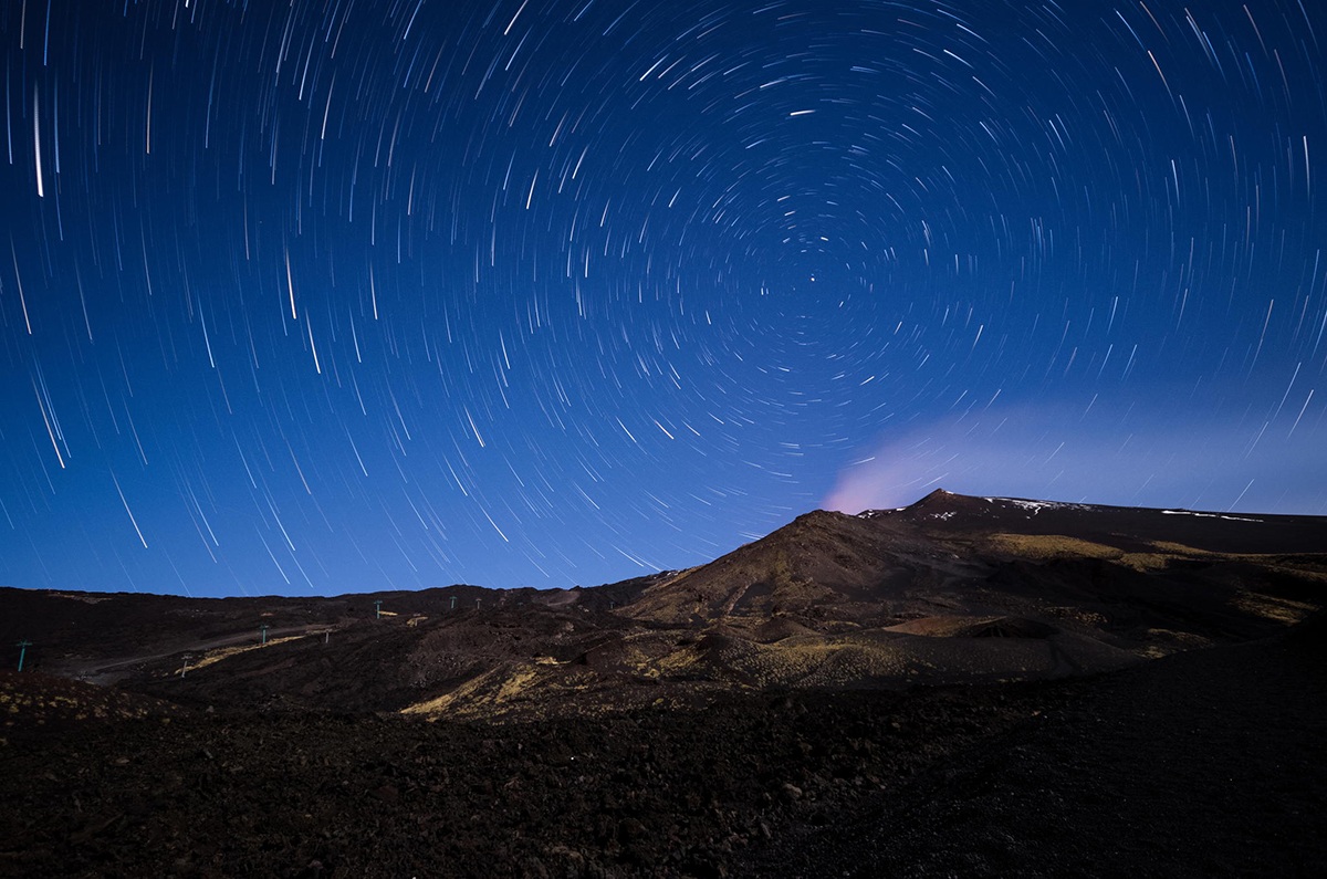 Night on Mount Etna...