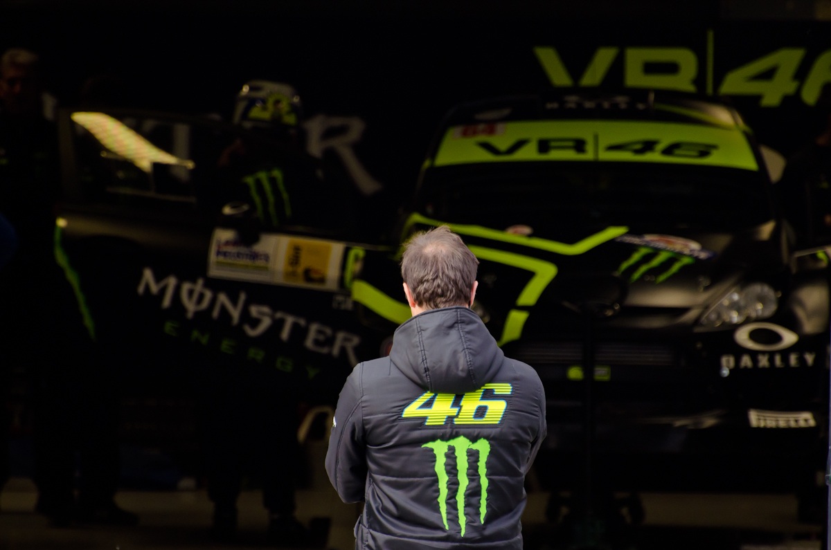 The preparations for the Team VR 46...