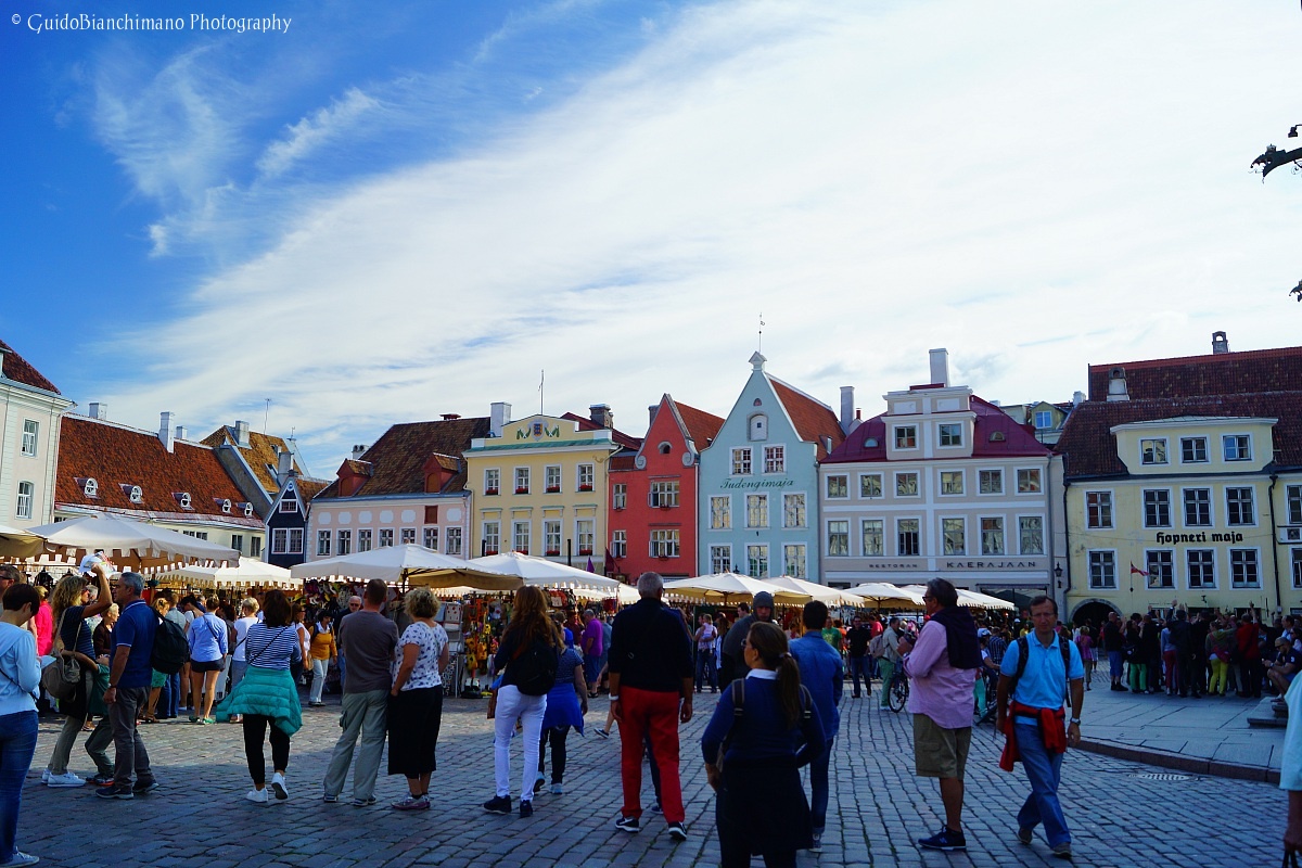 Tallinn's central square...