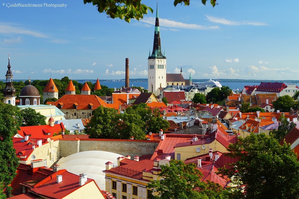 Panorama of Tallinn...
