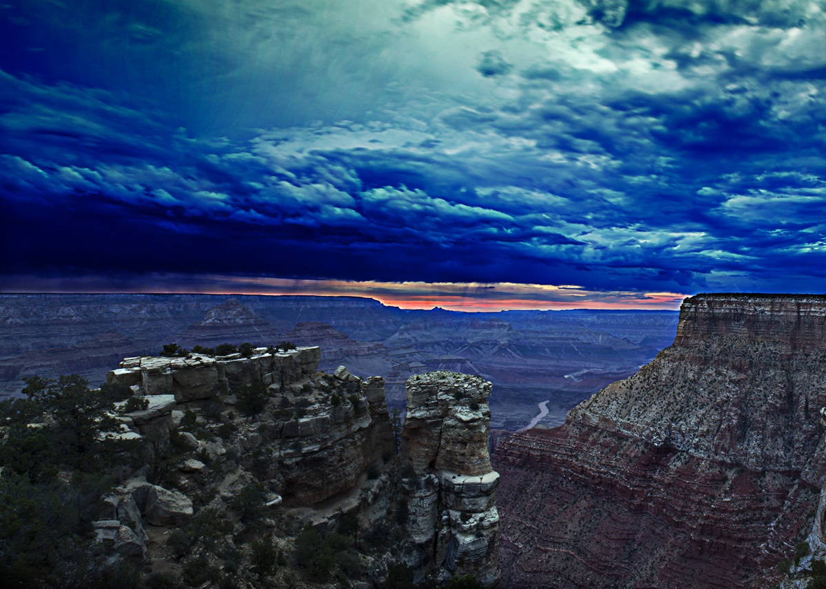 Sunset on the Grand Canyon...