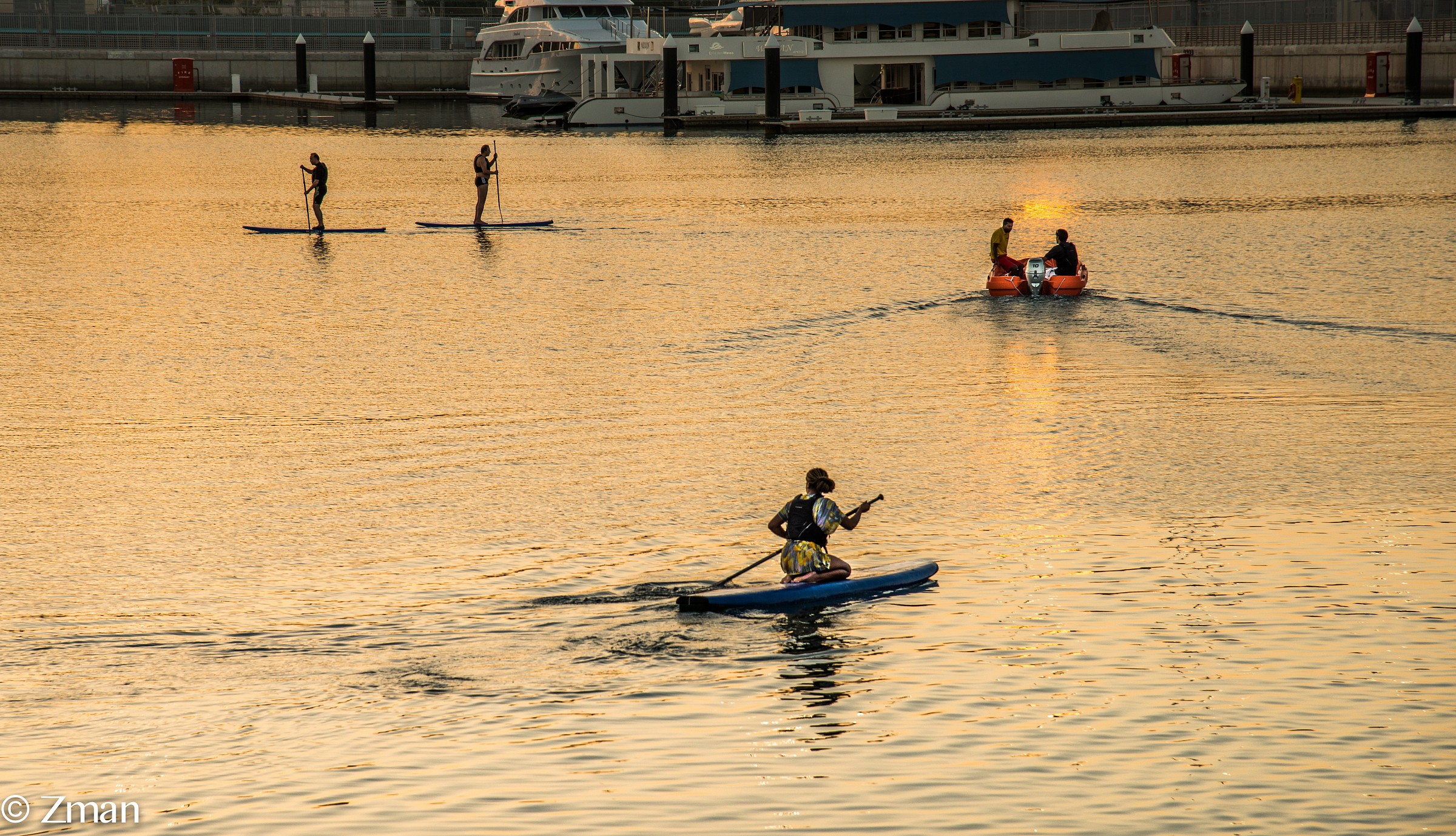 Canoeing in Yas Marina...