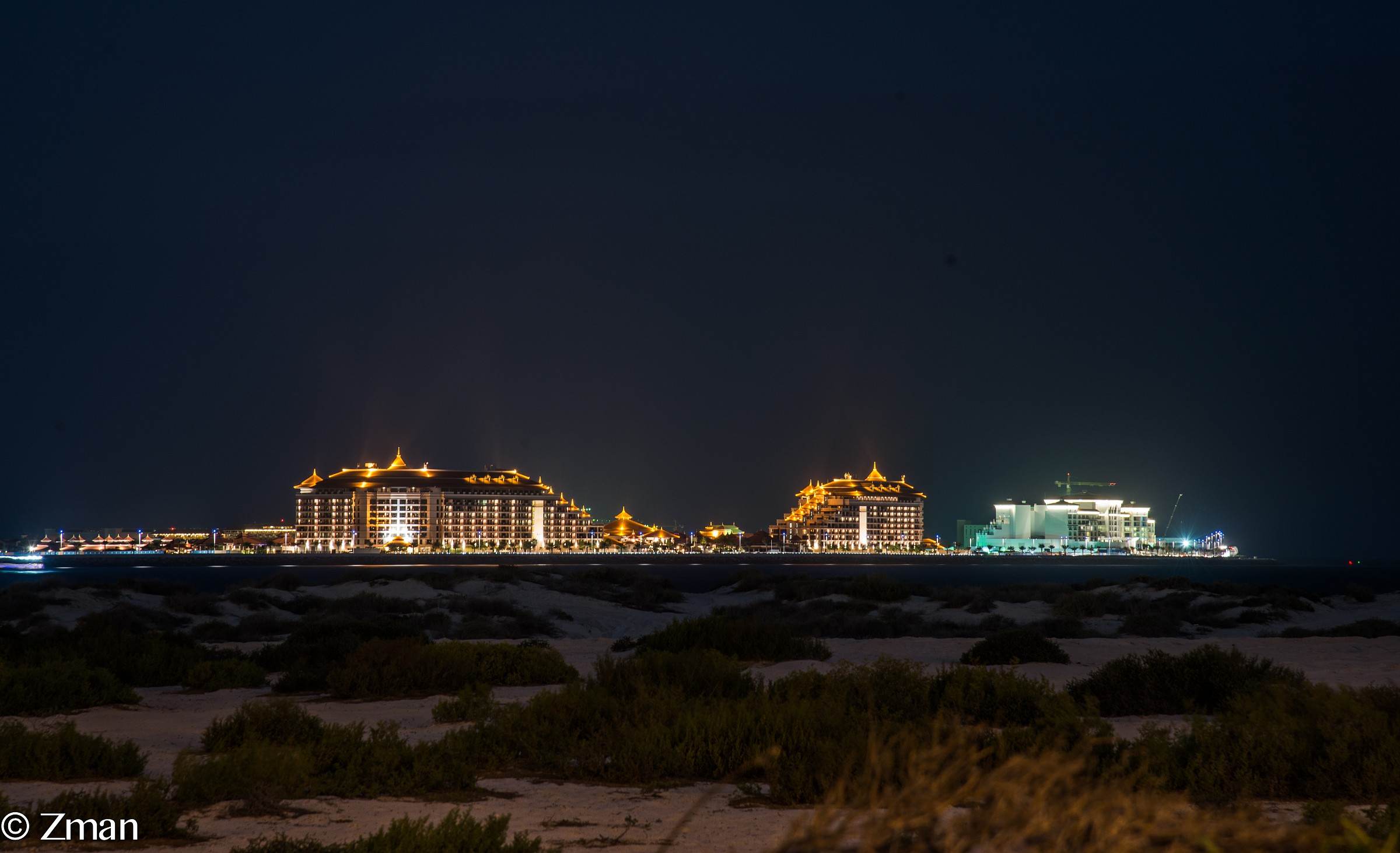 The Palm Island at Night...