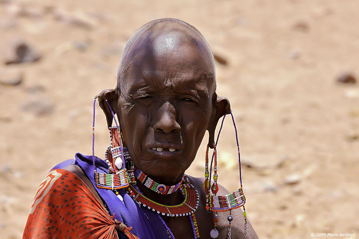Elderly woman Masai...