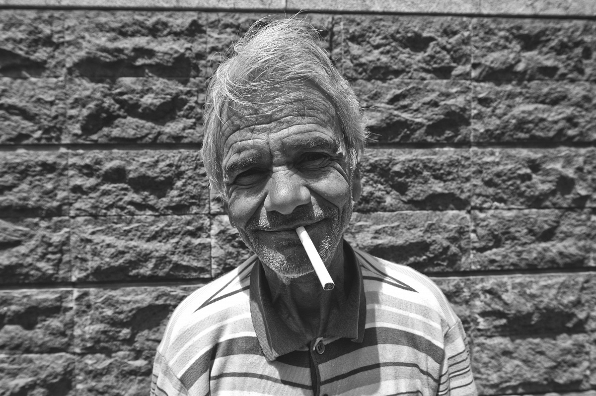 man with cigarette...