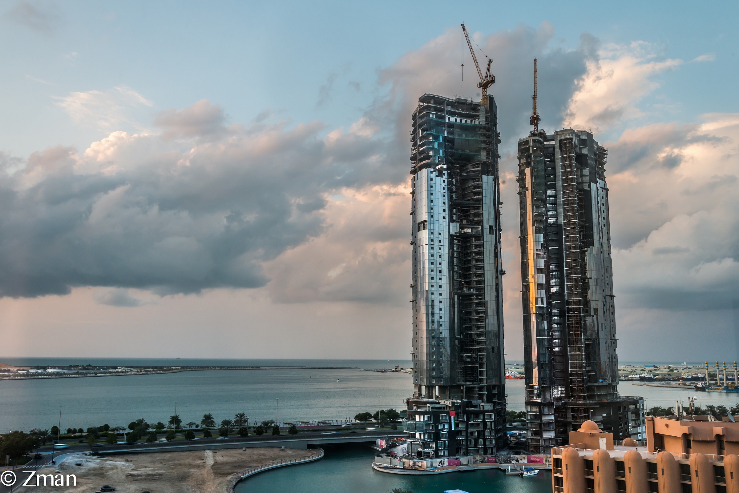 The Towers Under Construction From My Window...