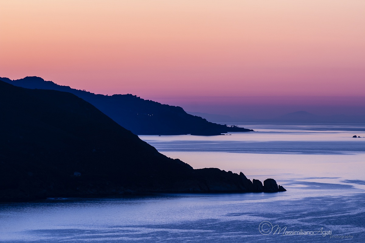 The dawn on the island Elba (Tuscany, Italy)...