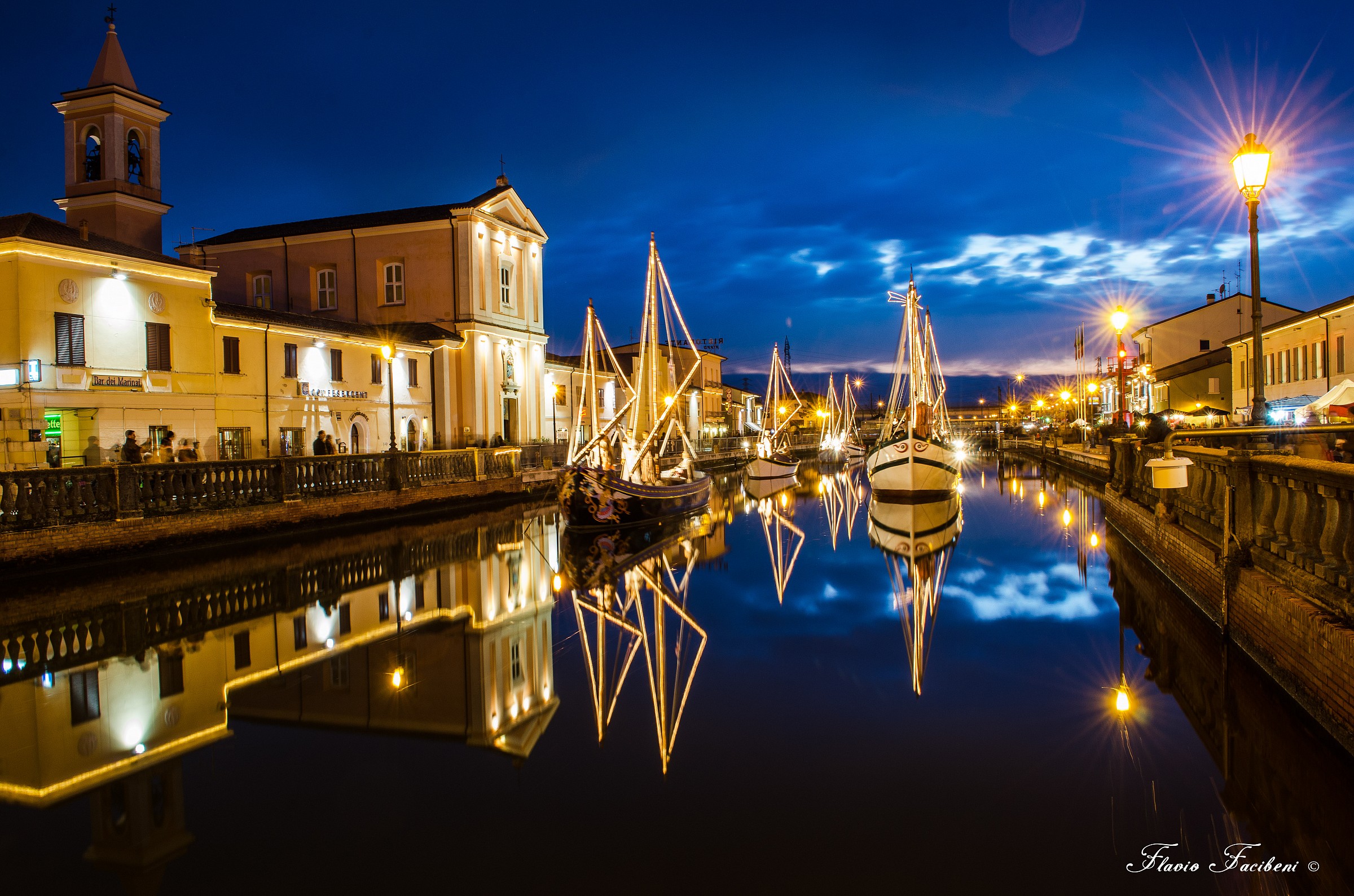 The crib of Cesenatico at the blue hour...