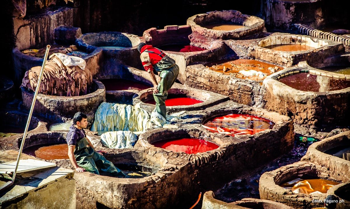 Tanneries in Fes...