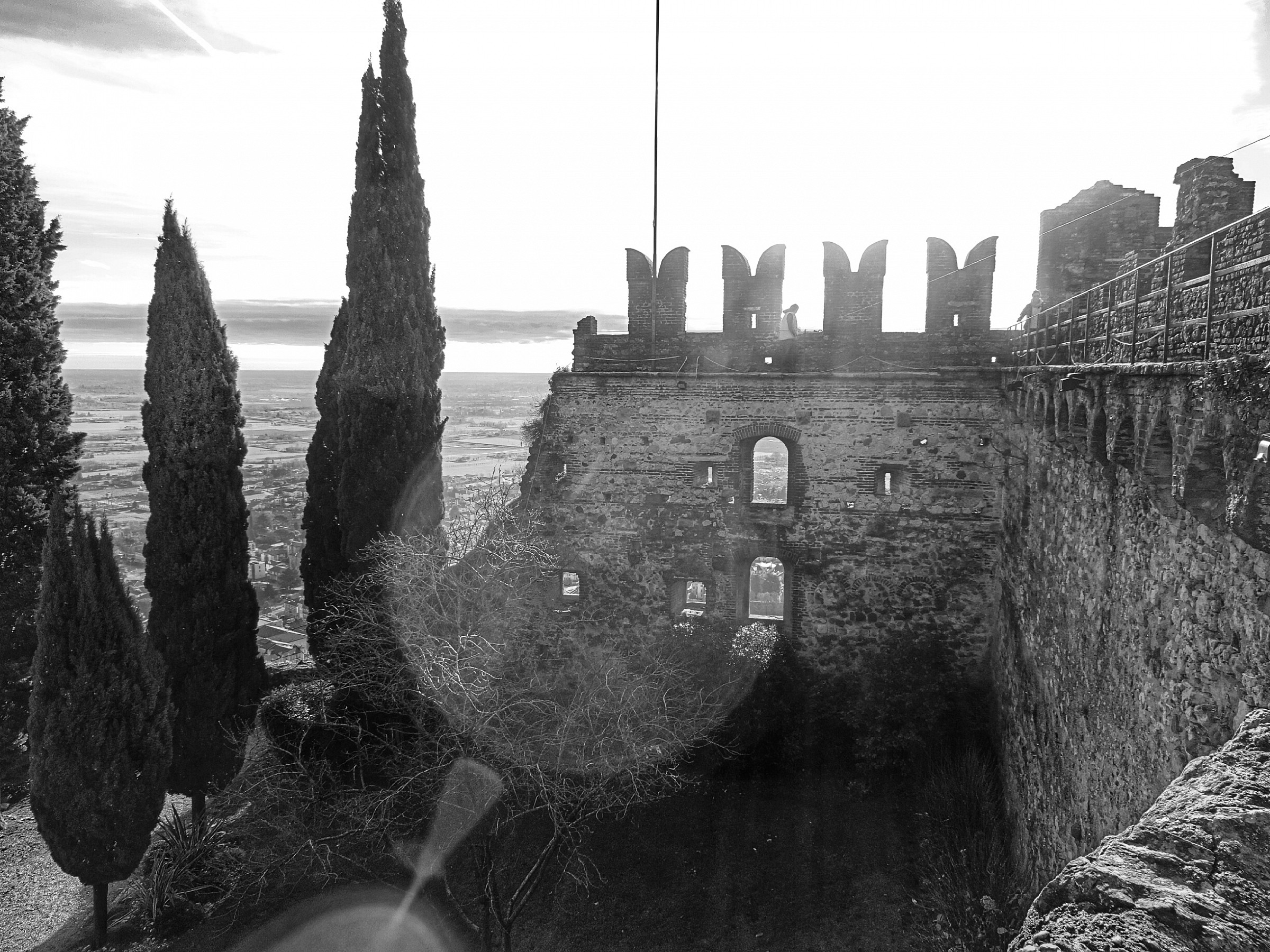 Mura del castello superiore di Marostica...