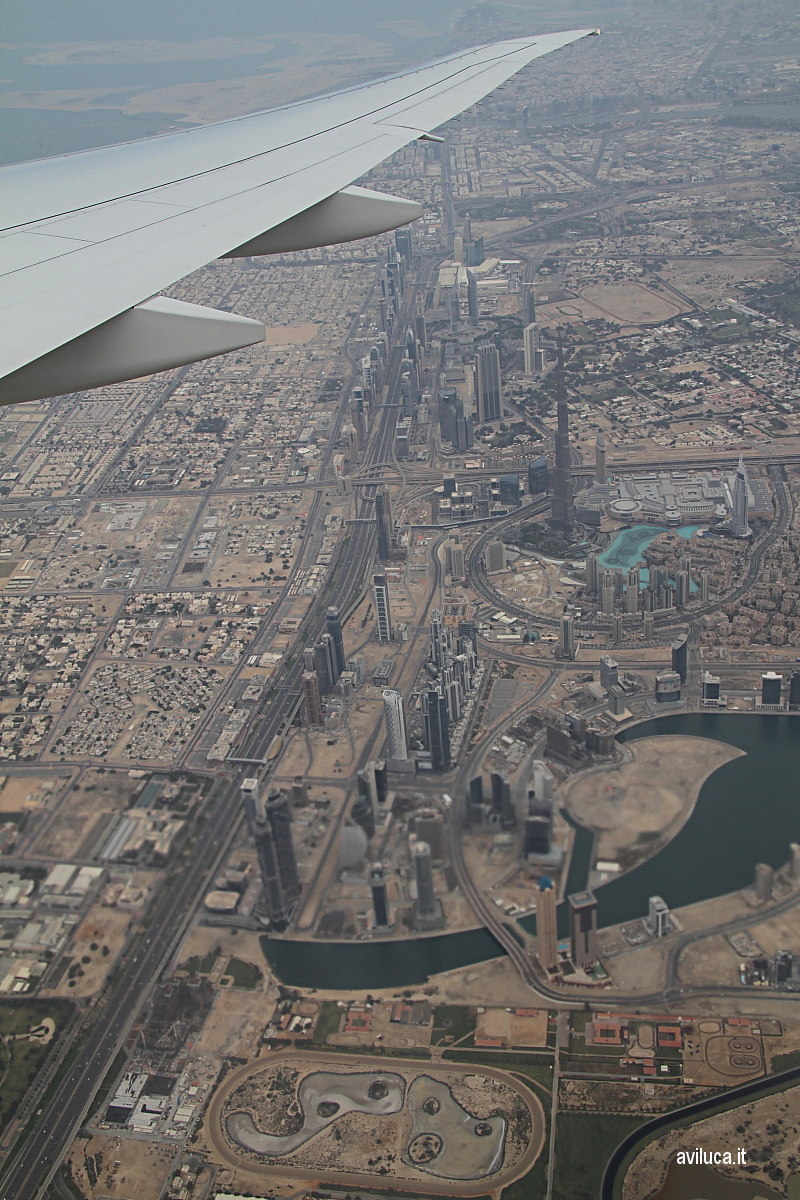 Aerial view of Dubai...