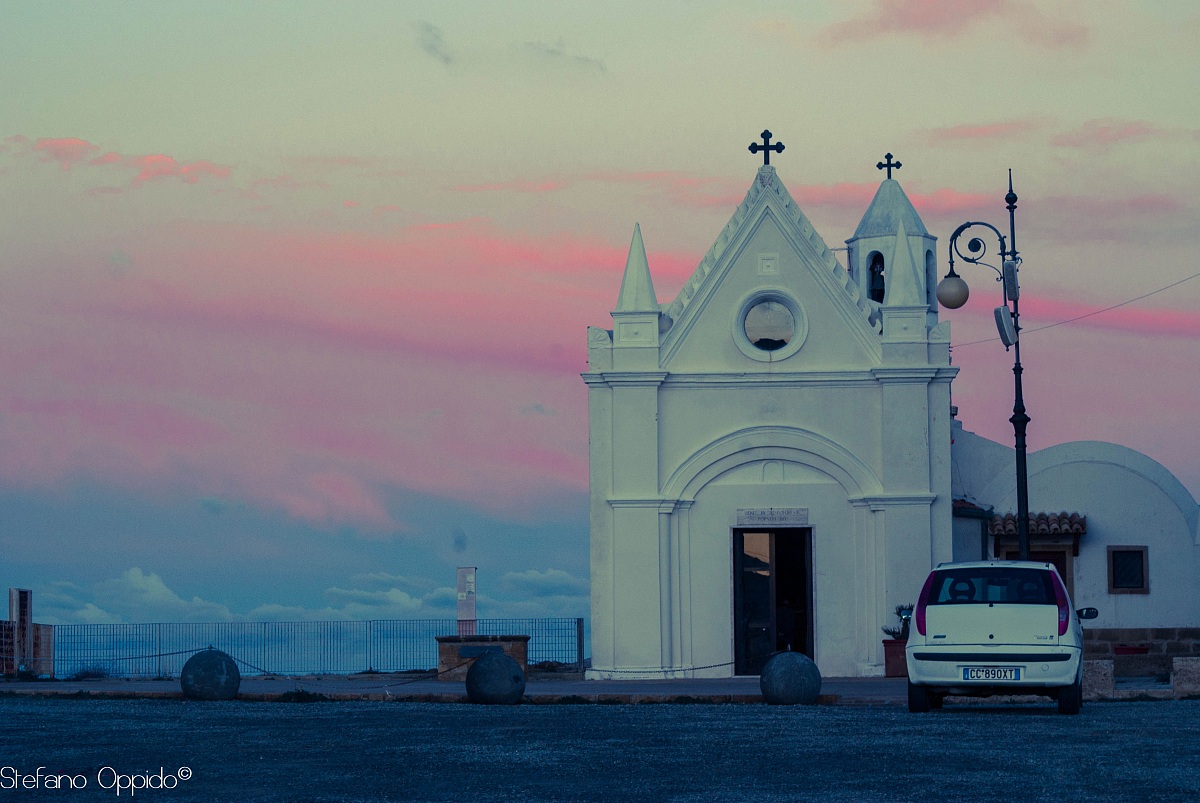 Church at sunset...