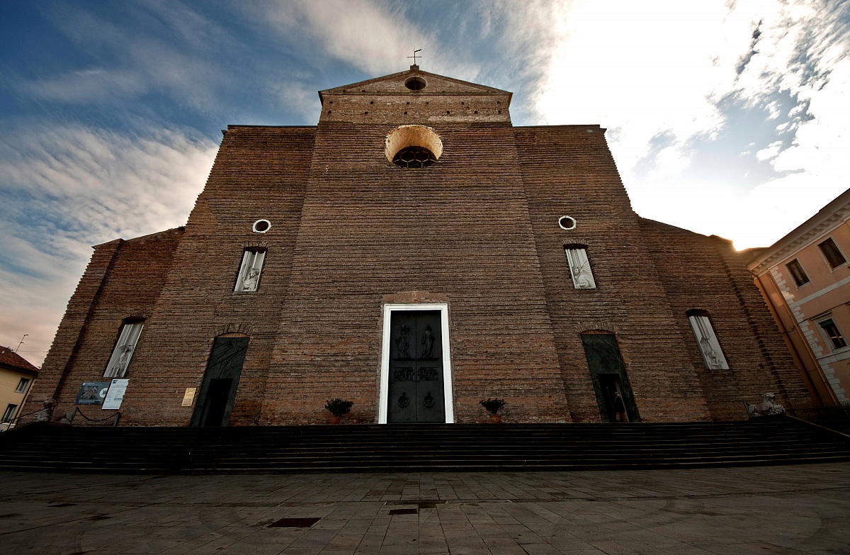 Basilica of St. Giustina, facade...