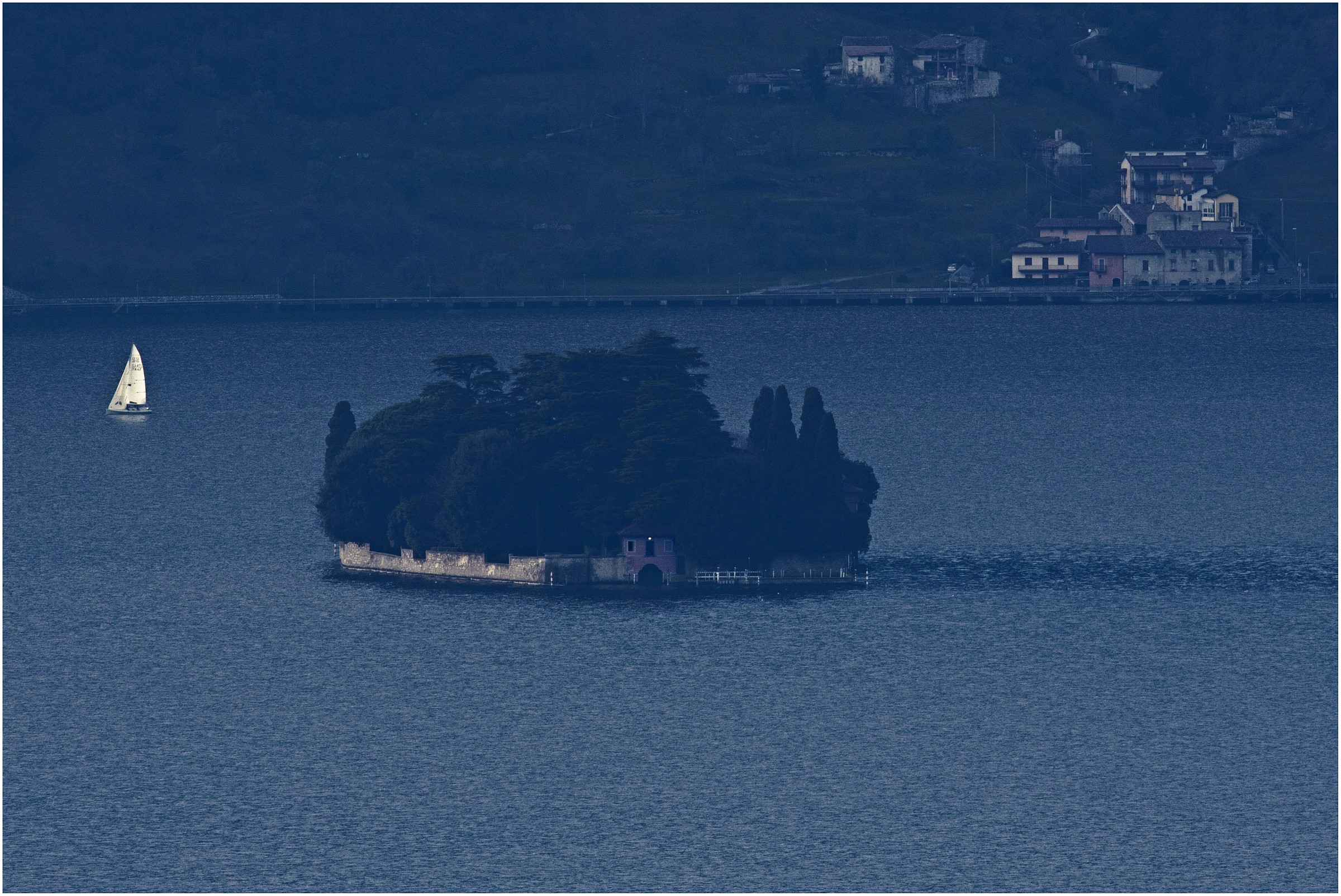 St. Paul Island on Lake Iseo...