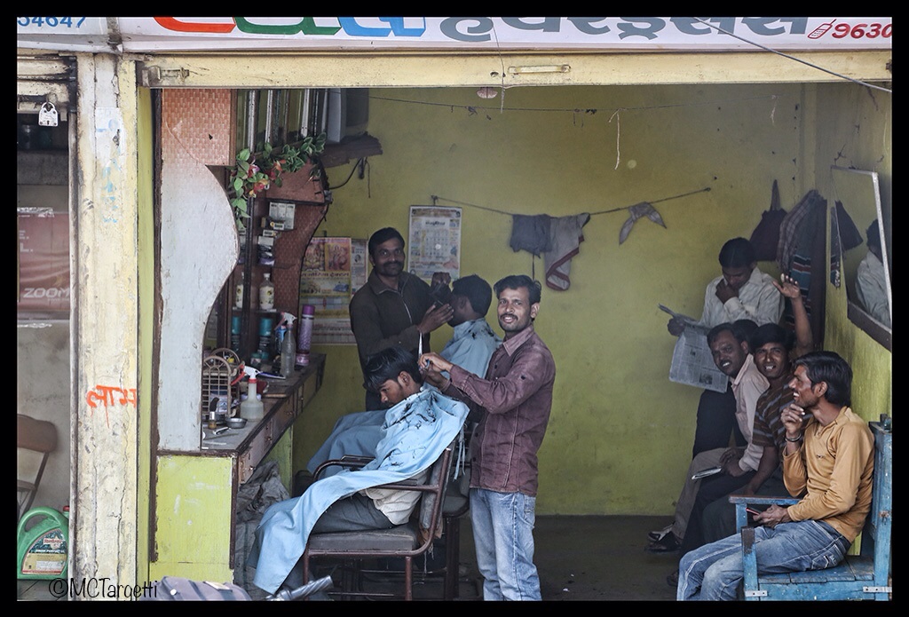 The barber...