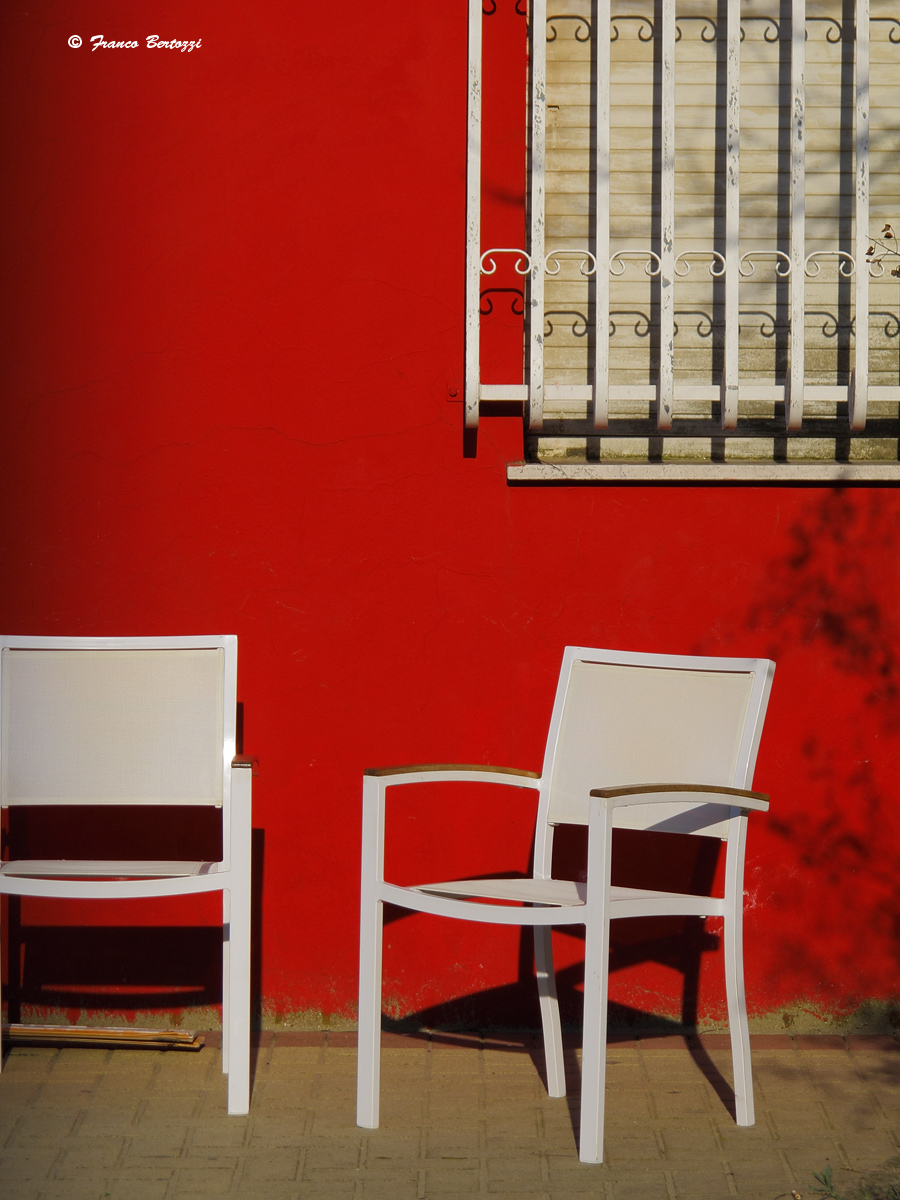 chair in red...