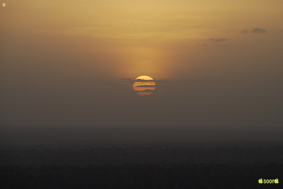 Sunset in Tsavo East Kenya Safari...