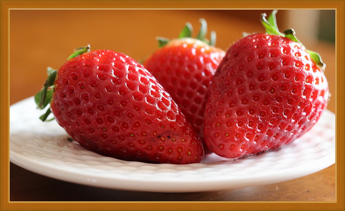 strawberries...