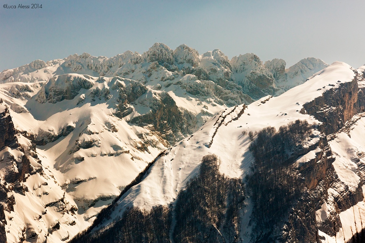Monte Camicia lato nord...