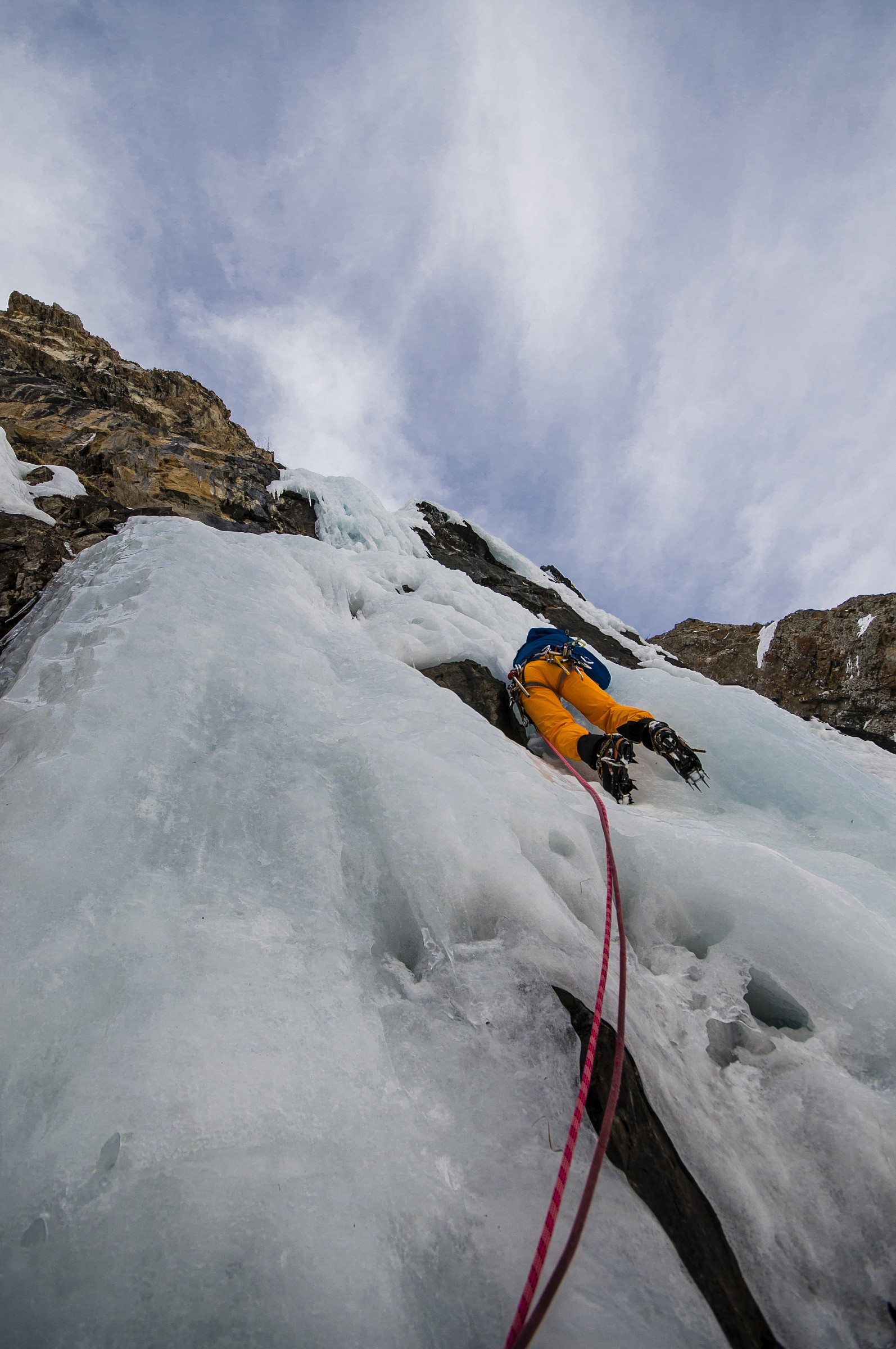 ice climbing...